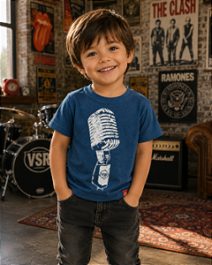 MICROFONE VINTAGE - AZUL