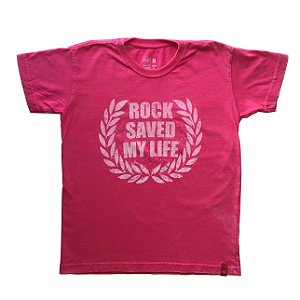 Camiseta Raglan Rock n Roll Save My Life, 100% Algodão - Roquenrou