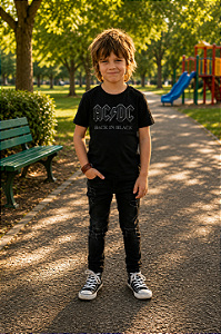 AC DC BACK IN BLACK STAMP KID 059