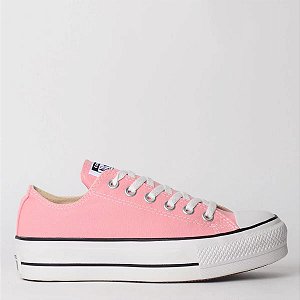 ALL STAR CHUCK TAYLOR PLATAFORMA ROSA SALMÃO LONA