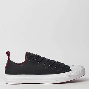 ALL STAR CHUCK TAYLOR  LOVE YOU PRETO BORDÔ LONA