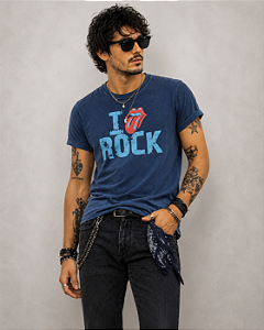 STONES I LOVE ROCK - AZUL