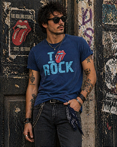 STONES I LOVE ROCK - AZUL