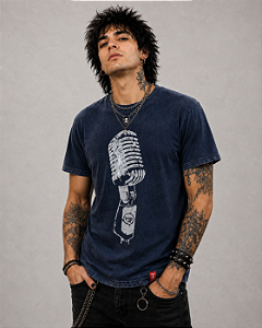 MICROFONE VINTAGE - AZUL
