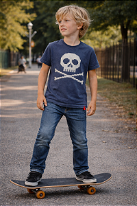 CAVEIRA GAME OVER - AZUL