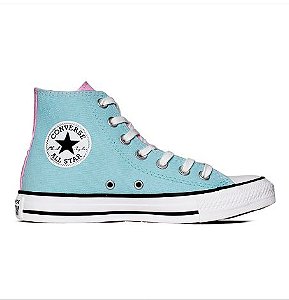 ALL STAR CHUCK TAYLOR 3 COLORS HI AZUL BEBE/LILAS