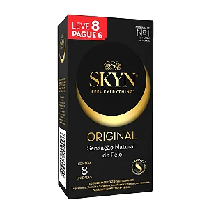 SKYN ORIGINAL sem látex PRESERVATIVO 8 unidades