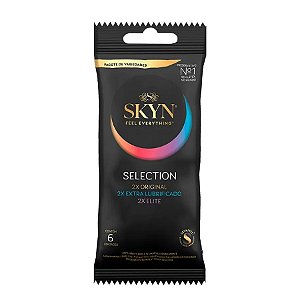 SKYN SELECTION sem látex PRESERVATIVO 6 unidades