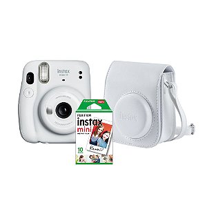Kit Câmera Instantânea Fujifilm Instax Mini 11 Branca
