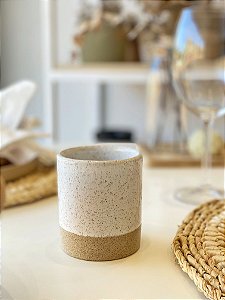 Copo/ Vaso Cerâmica Branco