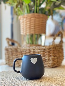 Caneca Coração Black 170 ml