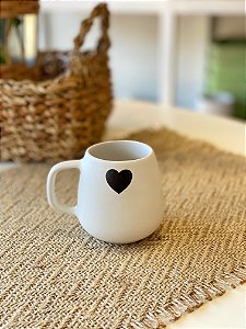 Caneca Coração Branca 170 ml