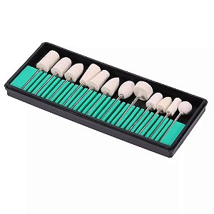 Kit 12 Brocas Polidoras para Micromotor