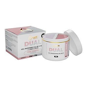 Gel de Unhas LED UV Aegla Dual 60g Pink Nude e White