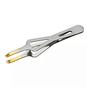 pinça ergonômica profissional ponta inclinada
