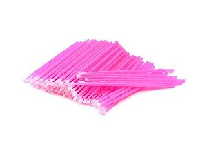 100 Microbrush Para Alongamento E Permanente De Cílios