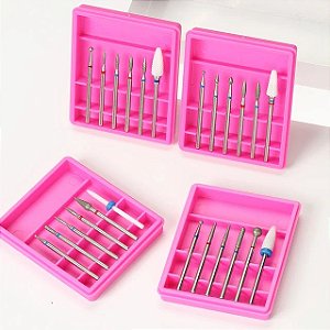 kit 6 brocas helen color profissional rosa