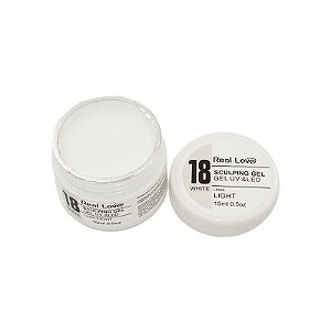 Gel Unha Real Love White 18 Light Sculping Gel alongamento