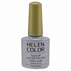 Esmalte Em Gel Helen Color Glitter Prata #24