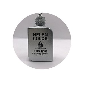esmalte em gel helen color coleção conexão 12ml 15 prata com glitter