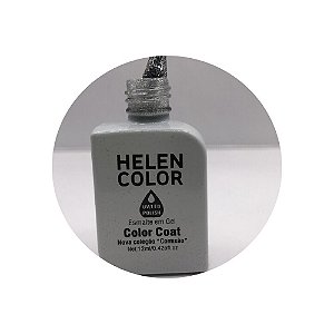 esmalte em gel helen color coleção conexão 12ml 22 prata com glitter