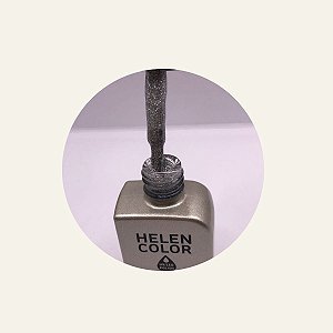 esmalte em gel helen color coleção conexão 12ml 13 prata com glitter