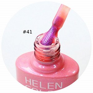 Esmalte Em Gel Helen color 41 rosa glitter
