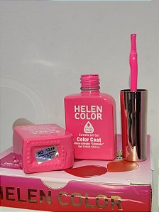 esmalte em gel helen color coleção conexão 12ml 132 rosa pink