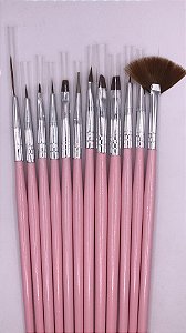 Kit 12 Pincéis Diversos