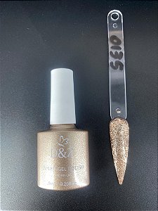 Esmalte Em Gel D&Z uv/gel 006 dourado com glitter