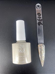 Esmalte Em Gel D&Z uv/gel 007 glitter sortido branco