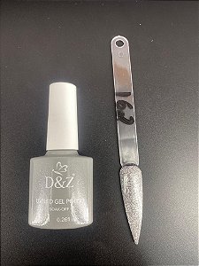 Esmalte Em Gel D&Z uv/gel 033 Cinza Glitter