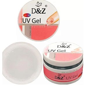 Gel D&z Clear Transparente 50mg Unhas Encapsulada Led Uv