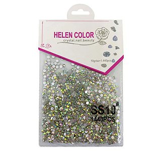 Decoração Helen Color Strass SS10# 1440pcs Unhas Gel