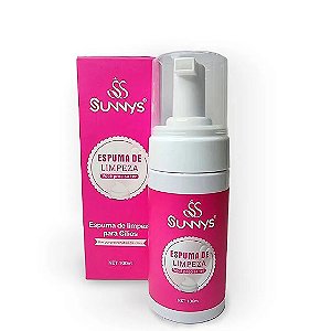 Espuma de Limpeza para Cilios Sunnys 100ml extensão