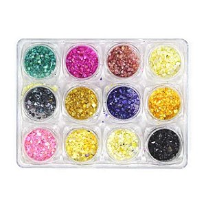 Madre Perolas Decoração de unhas encapsuladas picadas