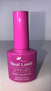 Esmalte em Gel Real Love Linha Light p071 rosa escuro choque