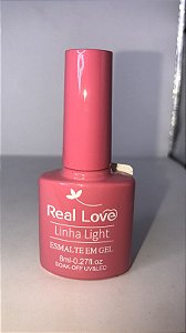 Esmalte em Gel Real Love Linha Light p082 rosa pink claro