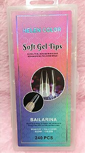 soft gel tips helen color postiça realista 240