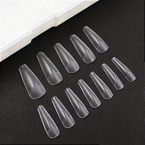 tips bailarina soft gel transparente com 120 helen color