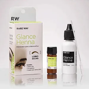 KIT GLANCE HENNA LOIRO ESCURO 3,5 G - DELINEADOR DE SOBRANCELHAS