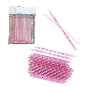 palito descartavel com glitter para limpeza