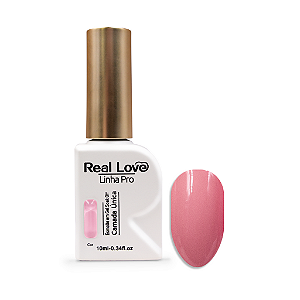 Esmalte em Gel Camada Única Linha Pro 10ml - Real Love 16 rosa