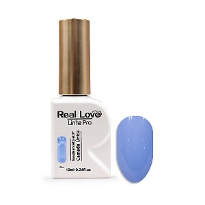 Esmalte em Gel Camada Única Linha Pro 10ml - Real Love 48 azul