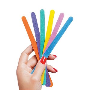 LIXA COLORIDA P/UNHAS C/6 UND.