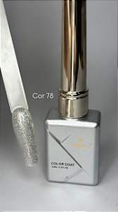 Esmalte em gel dafu Color Coat 10ml m078 prata