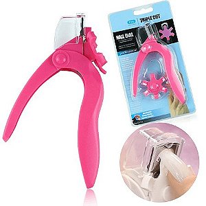 Cortador De Tips E Unhas Postiças Alicate c/ Medidor
