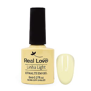 Esmalte em Gel Real Love Linha Light p066 amarelo pastel