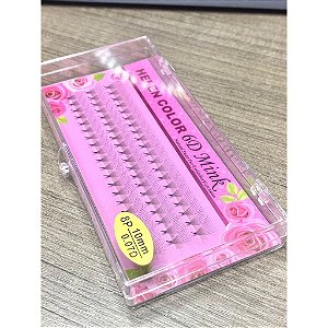 Tufinho Cilios Postiços Helen Color 6D Mink 5P 9mm 0.07CC