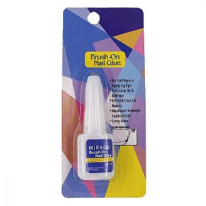 cola com pincel para unhas manicure postiça